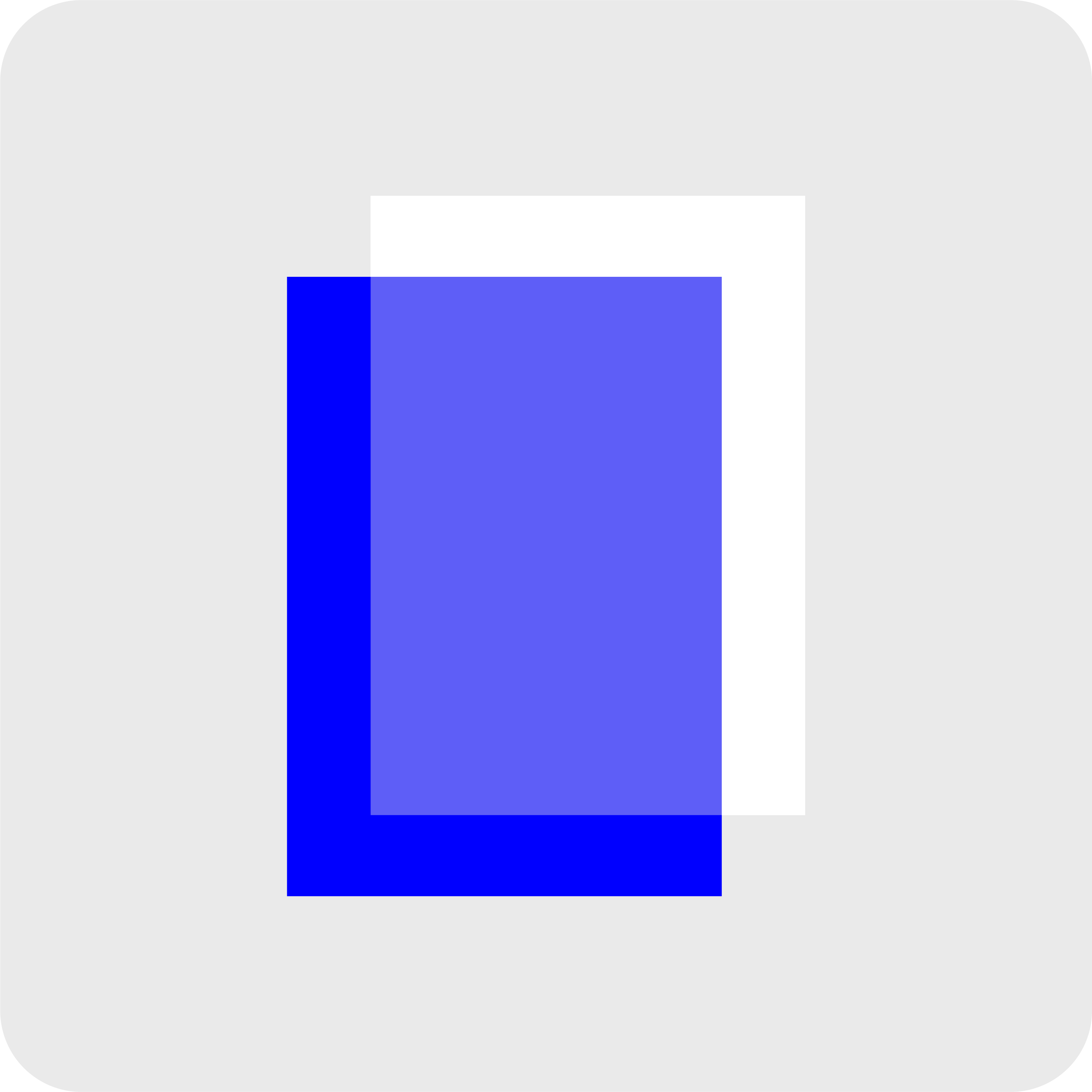Icon representing high transparency and design versatility